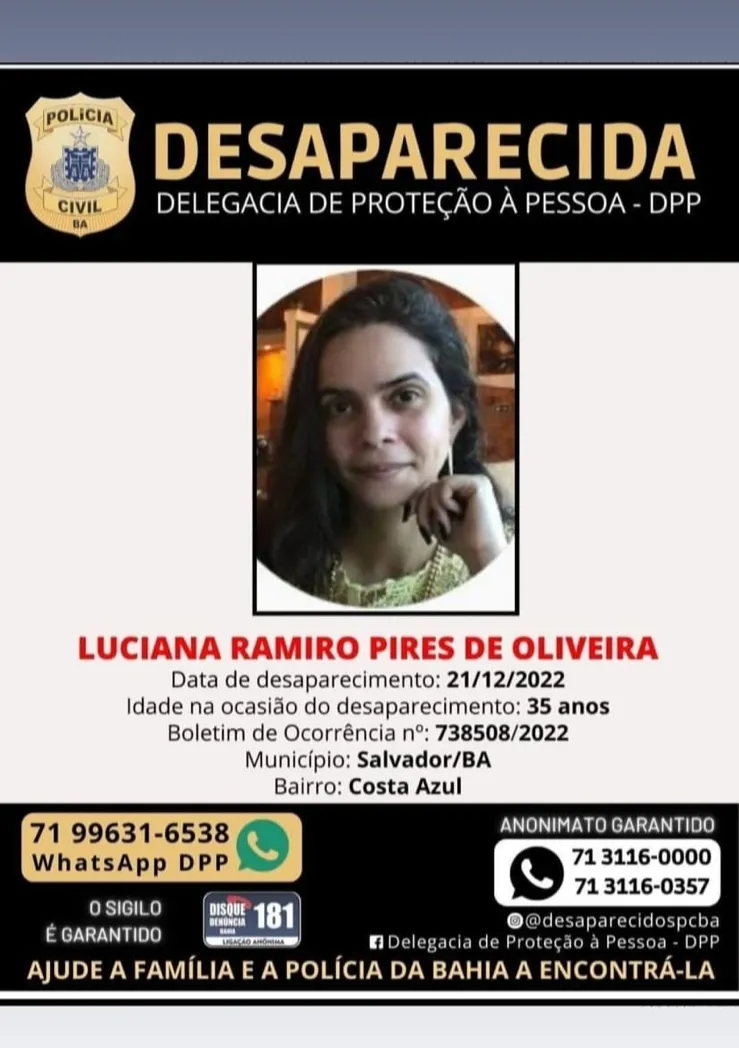 Imagem ilustrativa da imagem Família procura advogada que desapareceu ao sair de casa no Costa Azul
