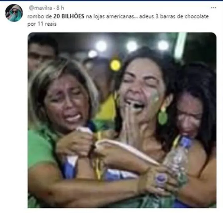 Imagem ilustrativa da imagem Rombo de R$ 20 bi nas Lojas Americanas rende memes nas redes sociais