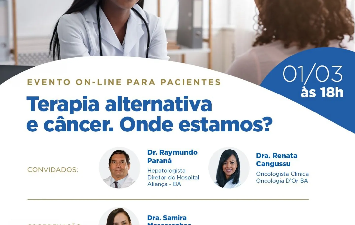 Reunião online teve o objetivo de produzir conhecimento para pacientes na luta contra o câncer