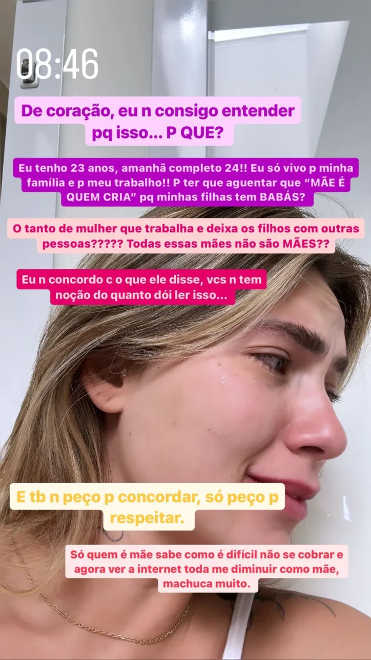 Imagem ilustrativa da imagem Evaristo Costa alfineta Virgínia após filha preferir babá a influencer