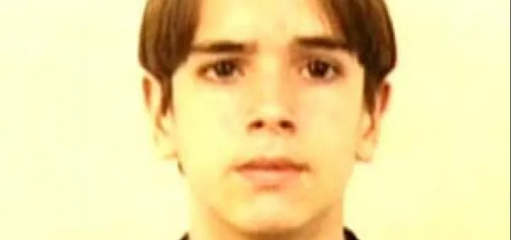 Adolescente Lucas Terra de 14 anos que foi torturado e assassinado em março de 2001 dentro da Igreja Universal do Reino de Deus