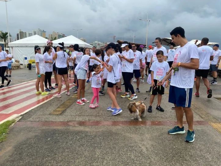 Tinha espaço para todo mundo na corrida, até para os pets