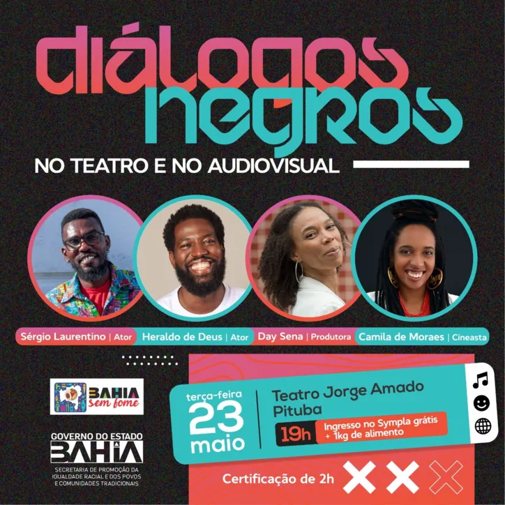 Imagem ilustrativa da imagem Diálogos Negros será lançado nesta terça-feira no Teatro Jorge Amado