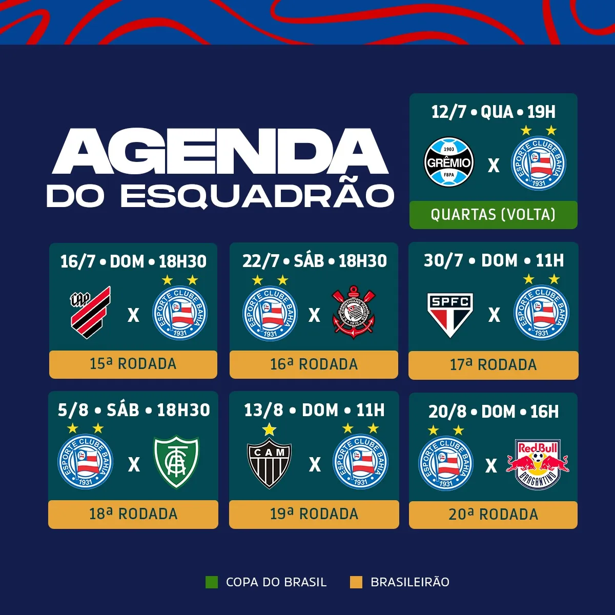 CBF divulga a tabela completa do Brasileirão 2020; confira jogos