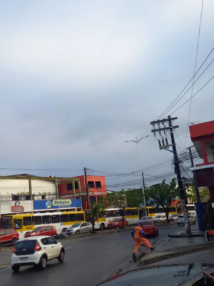 Congestionamento na região do bairro de Plataforma