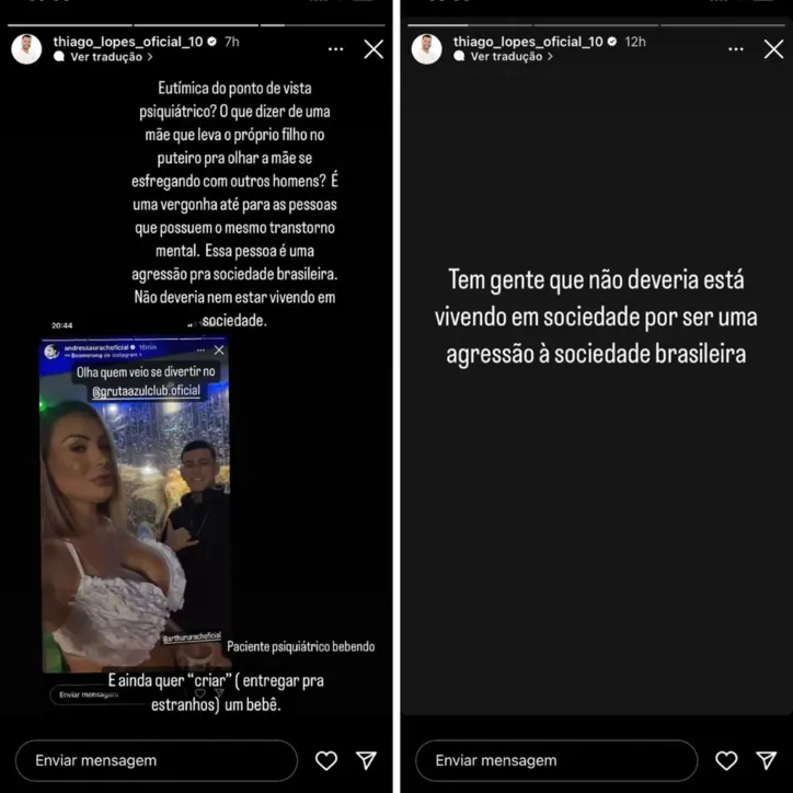 Imagem ilustrativa da imagem Andressa Urach é uma "agressão à sociedade brasileira", diz ex-marido