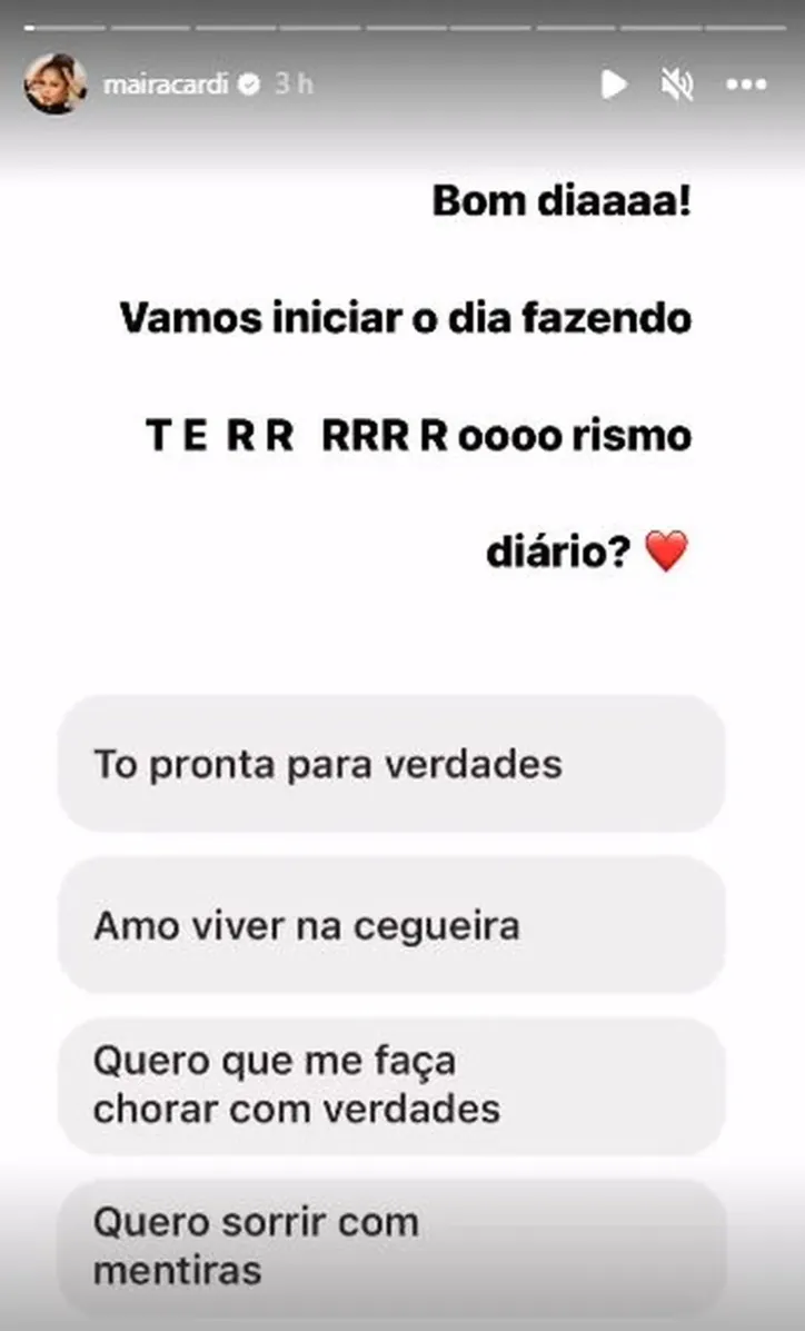 Imagem ilustrativa da imagem Daniel Cady e Maíra Cardi trocam farpas: "Verdades precisam ser ditas"