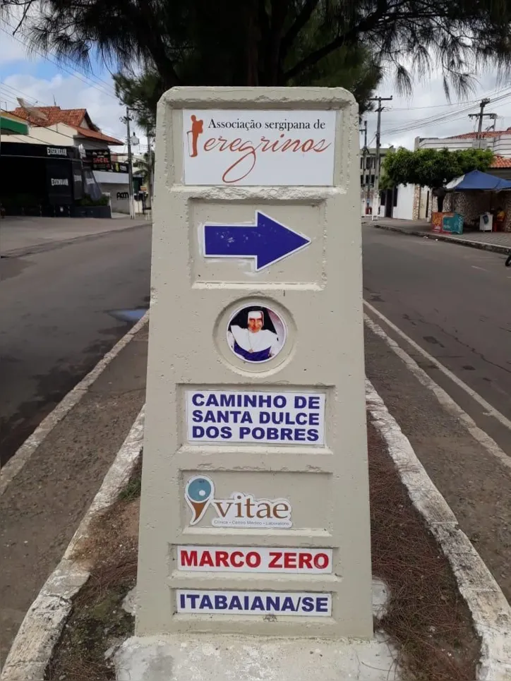 O marco Zero do Caminho de Santa Dulce está na cidade de Itabaiana, em Sergipe