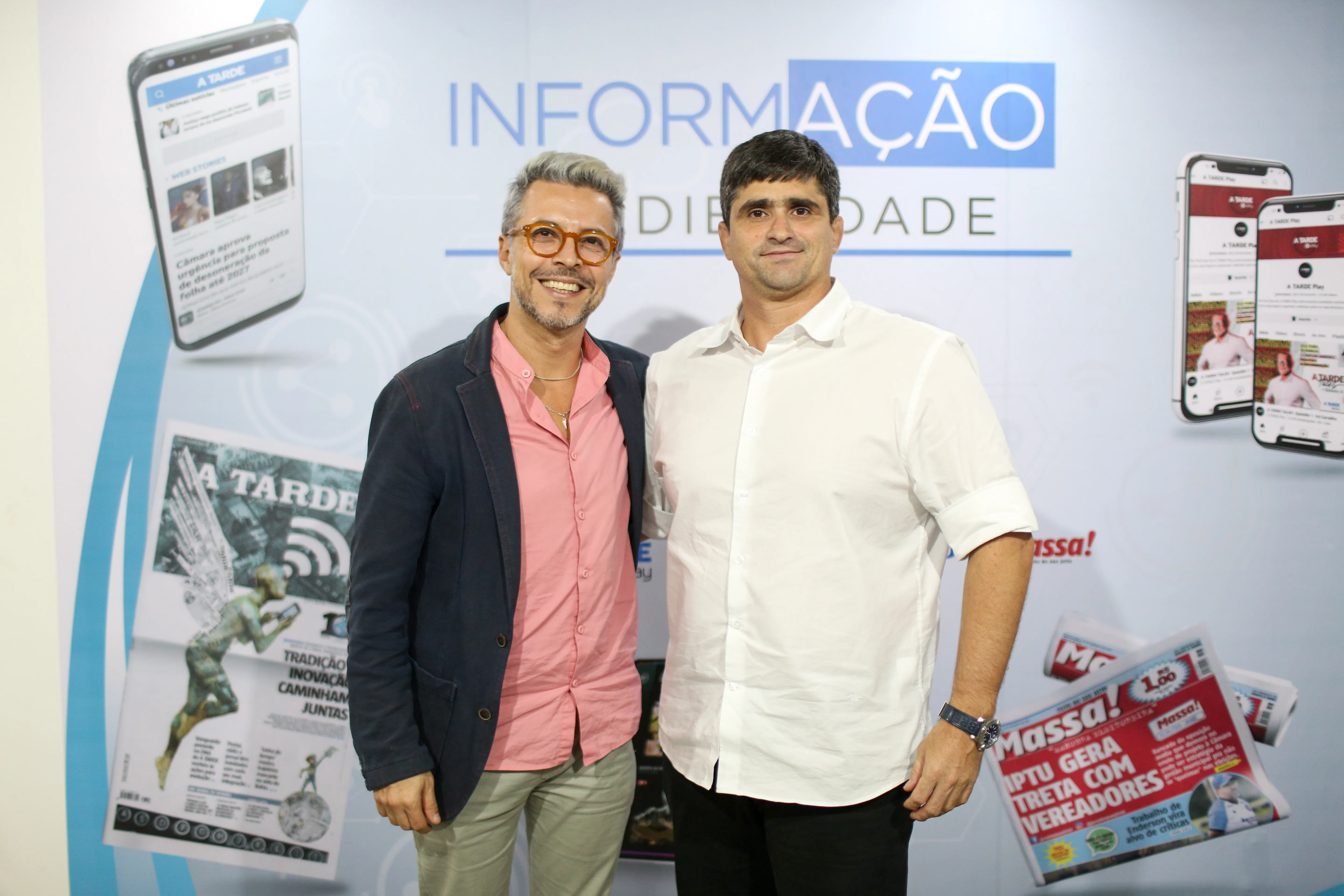 Bruno Monteiro conversou com o presidente do Grupo A TARDE, João de Mello Leitão