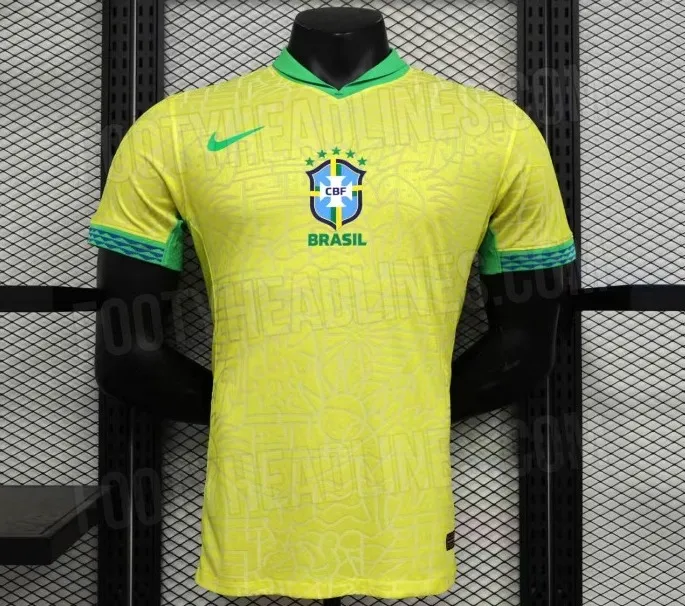 Imagem ilustrativa da imagem Site vaza suposta nova camisa da Seleção Brasileira; veja detalhes