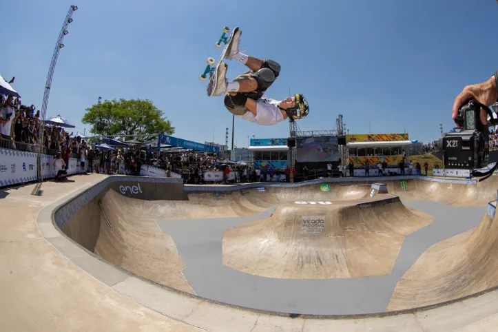 Japinha na etapa de São Paulo do circuito brasileiro de skate