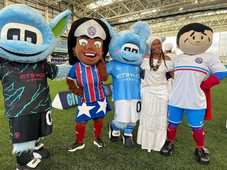 Imagem ilustrativa da imagem "Bahia Day" agita o pré-jogo do Manchester City na Inglaterra