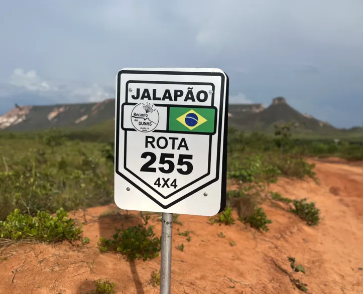 A TO-255 é uma estrada que liga à maioria dos atrativos do Jalapão