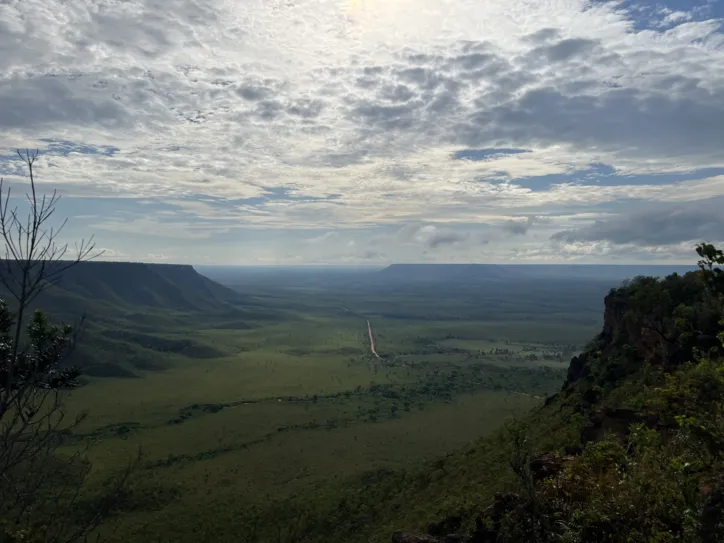 Vista de cima do platô da Serra do Espírito Santo, no primeiro mirante