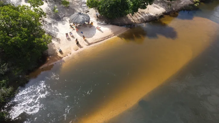 Prainha do Rio Novo, afluente do Rio Tocantins