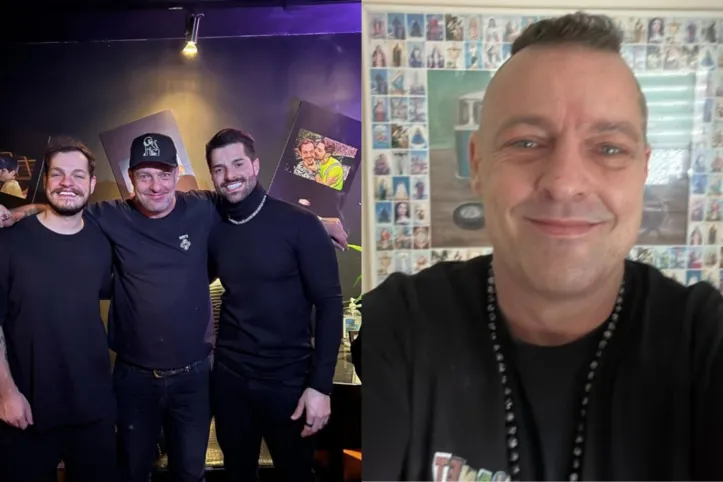 Juarez Petrillo (à dir), também conhecido como DJ Swarup, é pai de Alok e Baskhar, ambos também DJs