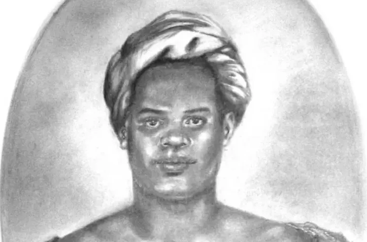 Retrato falado de Maria Felipa feito em 2005 com base em relatos históricos pela perita técnica Filomena Orge