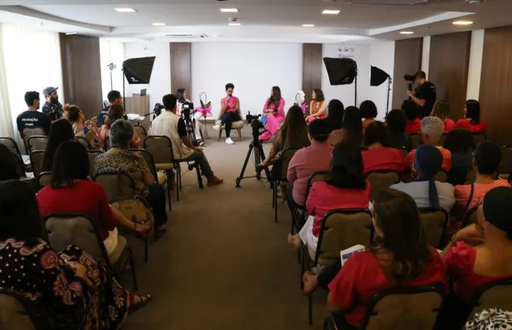 A Roda de Conversa no auditório do Internacional Trade Center (ITC), localizado no bairro do Stiep, em Salvador