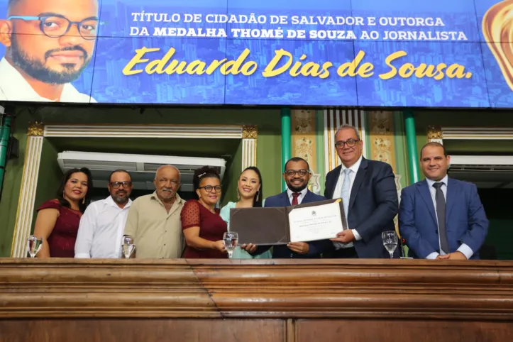 Sessão solene na Câmara Municipal de Salvador de Eduardo Dias