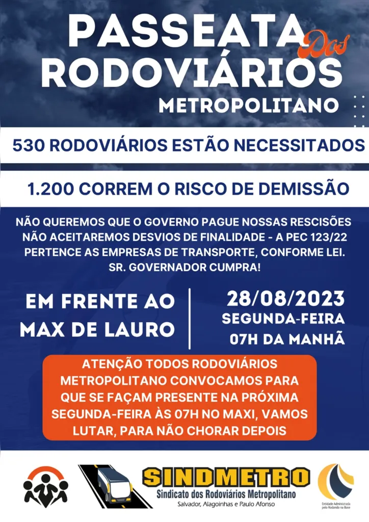 Imagem ilustrativa da imagem Rodoviários prometem parar Estrada do Coco na segunda-feira