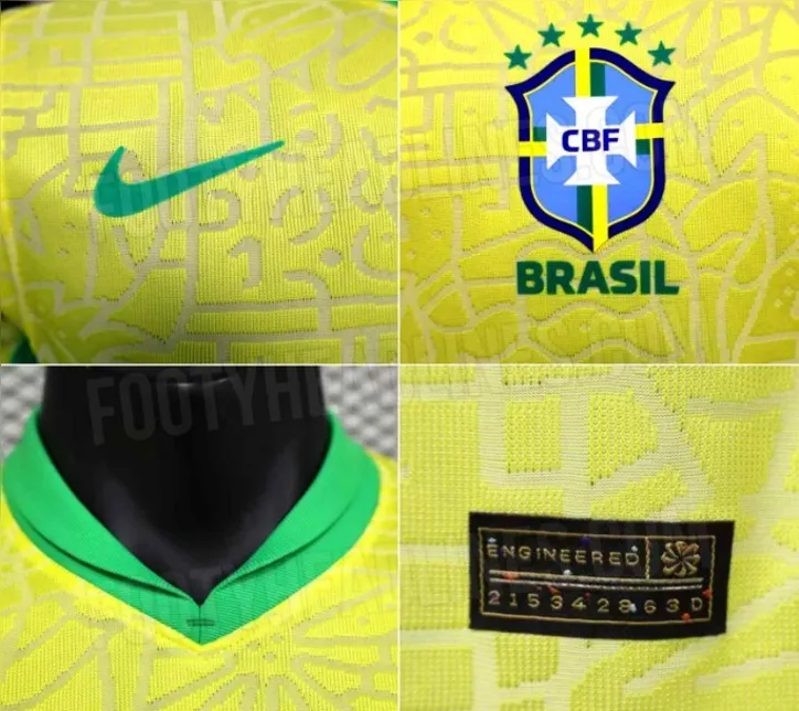 Imagem ilustrativa da imagem Site vaza suposta nova camisa da Seleção Brasileira; veja detalhes