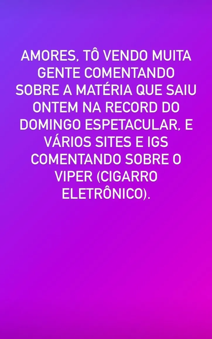 Cantora escreveu mensagem para os fãs nos stories