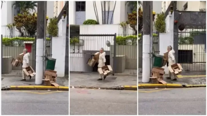 Imagem ilustrativa da imagem Vídeo: Fora da TV, Regina Duarte é flagrada catando papelão em SP