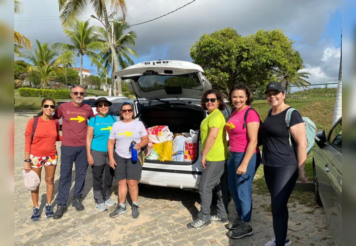 A Caminhada Solidária conseguiu arrecadar muitos brinquedos e alimentos