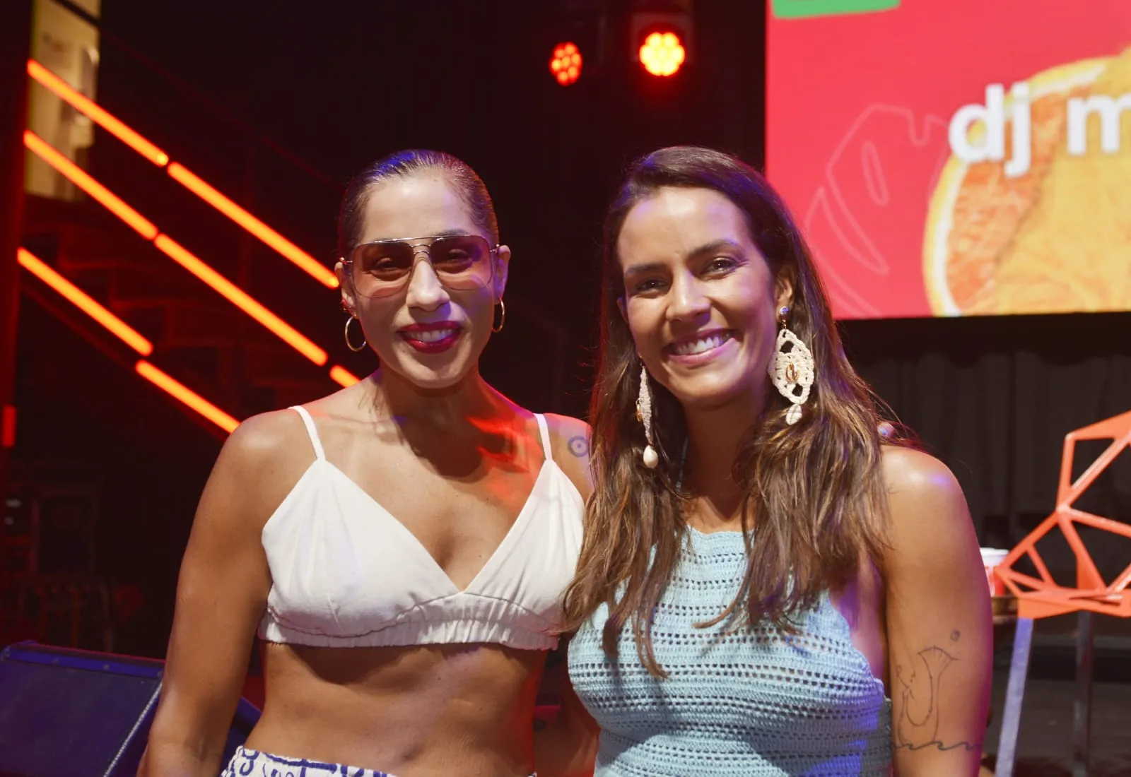 As cantoras Márcia Castro e Ju Moraes, atrações do Expresso