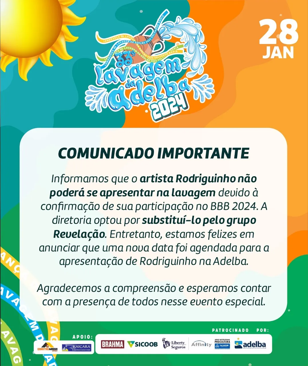 Imagem ilustrativa da imagem Clube baiano anuncia Rodriguinho no BBB 24 antes do anúncio oficial