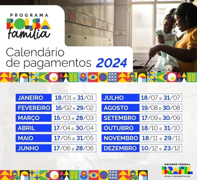 Calendário do Bolsa Família de 2024 - Foto: Divulgação/MDS