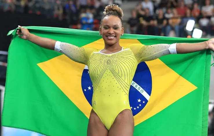 Rebeca Andrade nos Jogos Pan-Americanos de Santiago