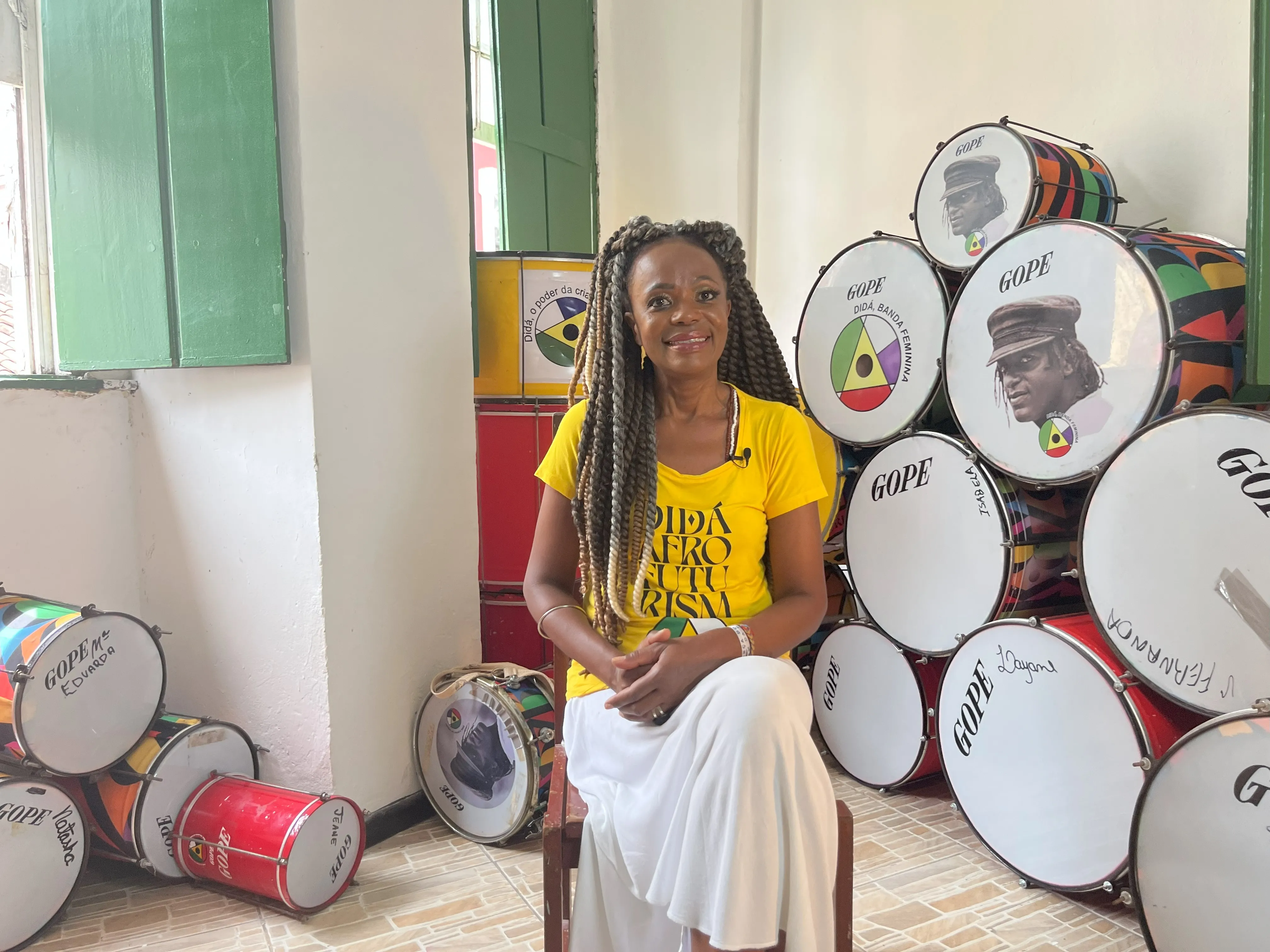Adriana Portela é diretora de projetos da Banda Didá e 1ª Maestrina feminina de samba-reggae
