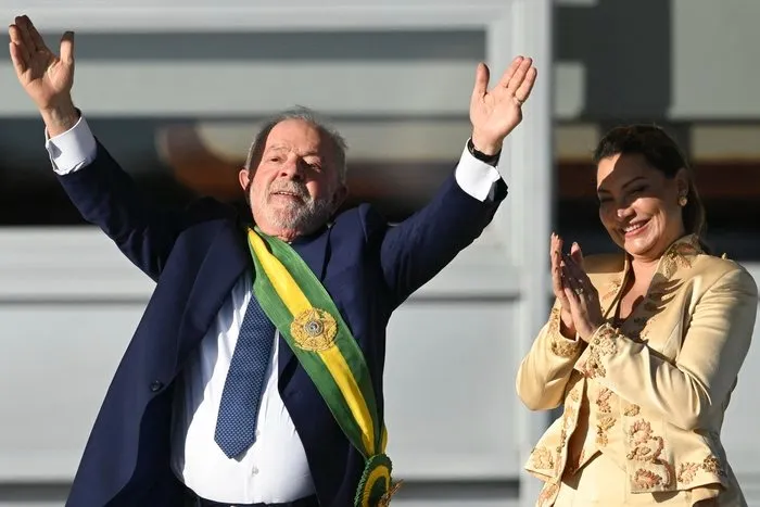 Lula e Janja após assumir o governo brasileiro