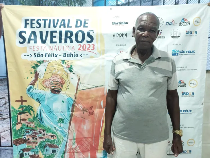 Saveirista mais antigo da região, Lourival Almeida, de 88 anos