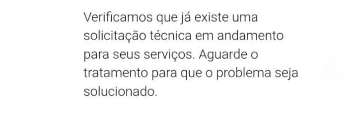 Mensagem recebida por cliente da Vivo