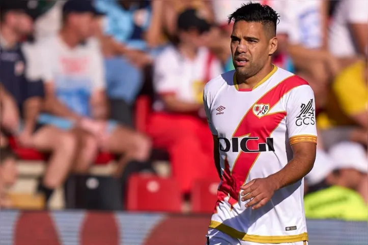 Falcão García em campo pelo Rayo Vallecano