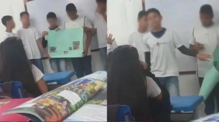 Outros alunos conseguiram conter o adolescente até a chegada da Polícia Militar (PM)