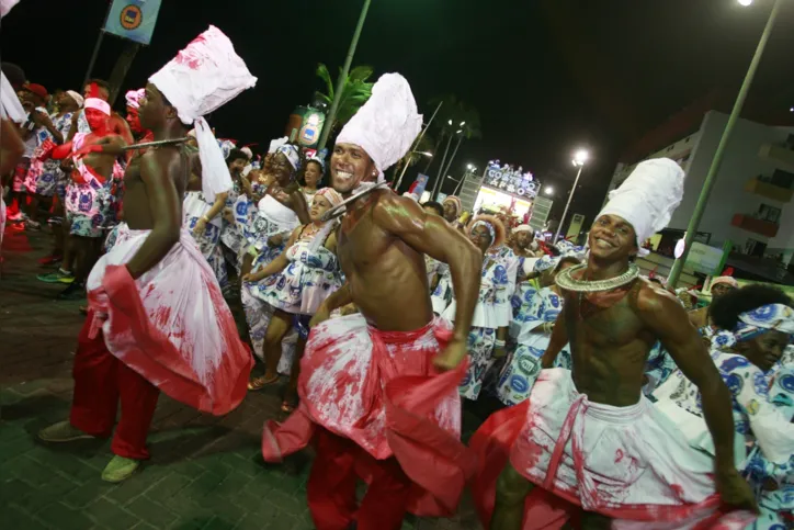 Ala de dança do Cortejo Afro no Carnaval