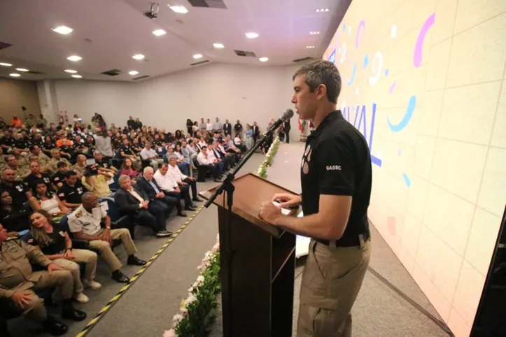 Secretário de Segurança Pública, Marcelo Werner, em coletiva