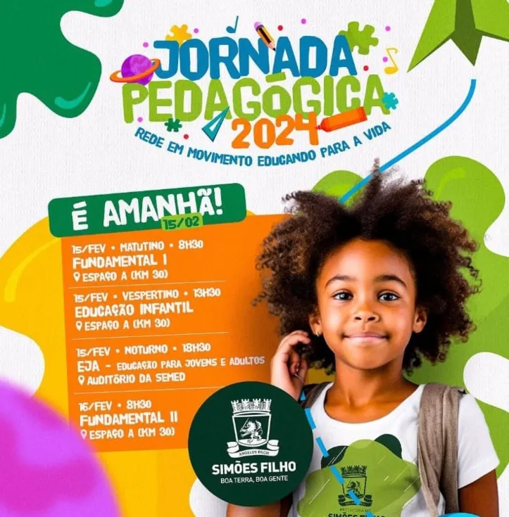 Imagem ilustrativa da imagem Jornada Pedagógica de Simões Filho começa amanhã