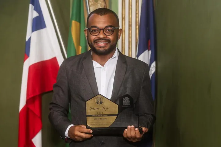 Eduardo Dias, vencedor na categoria Internet