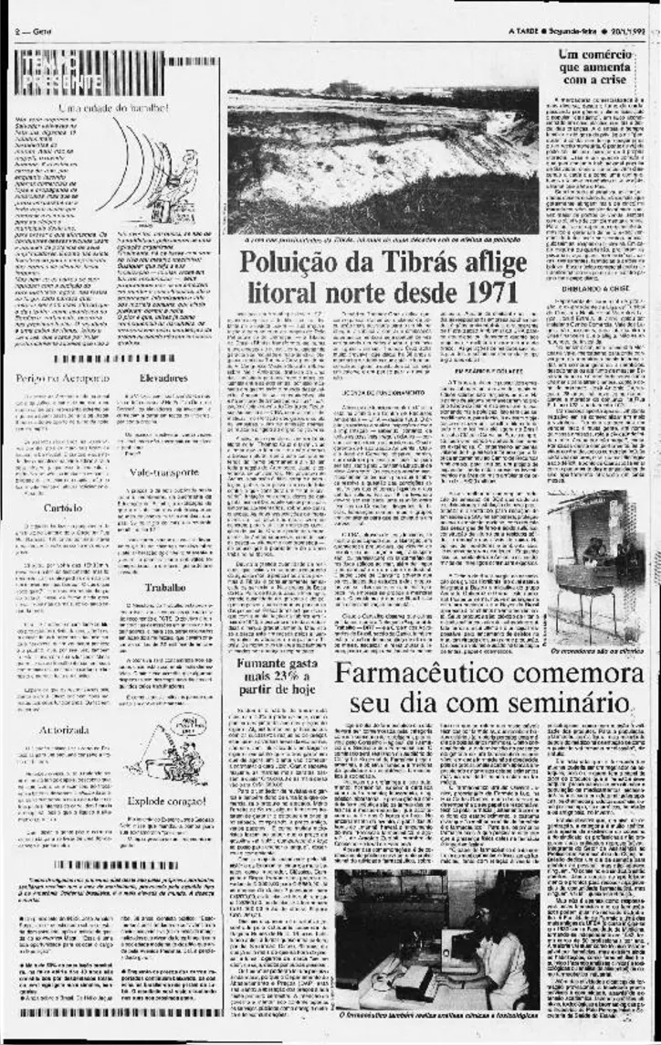 A TARDE denuncia poluição ambiental da Tronox (antiga Tibrás) há mais de 30 anos