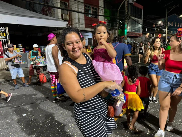 Carla recomendou que foliões mirins chegassem cedo