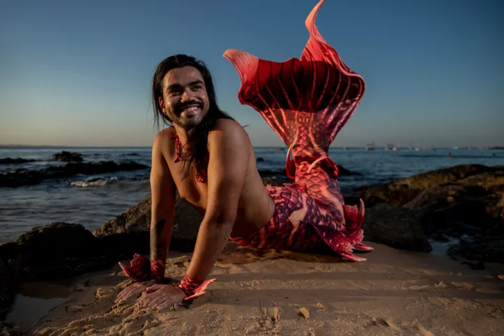 A paixão pelas criaturas marinhas levou Alexandre Filho a ser veterinário e Tritão