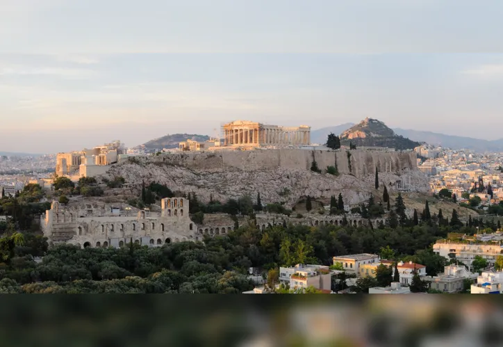 The Acropolis in Athens, Greece.