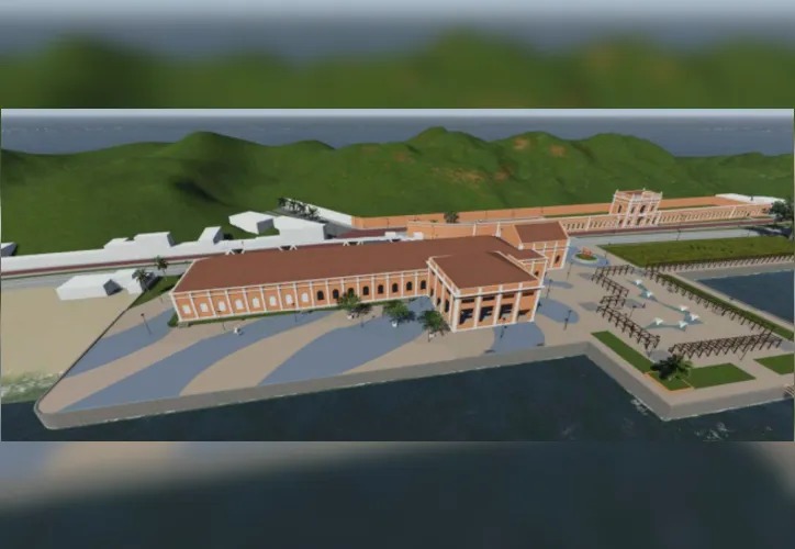 Anteprojeto em 3D do novo Parque das Ruínas, em Plataforma