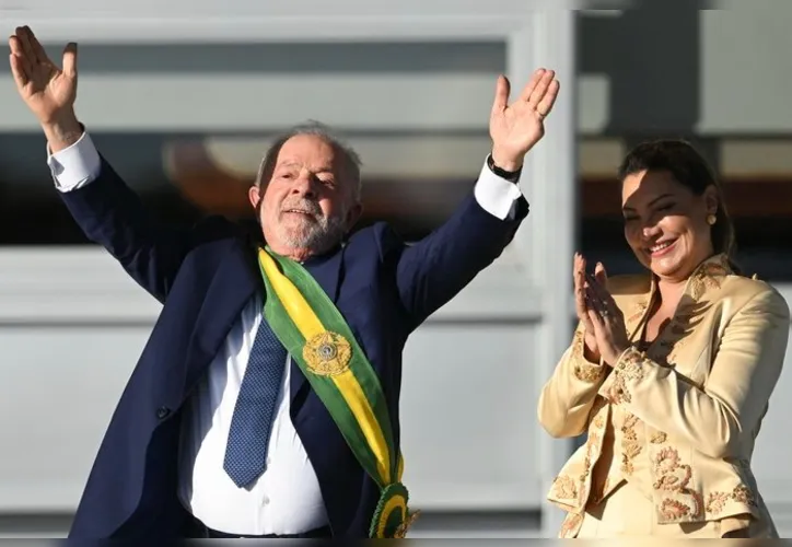 Lula e Janja após assumir o governo brasileiro