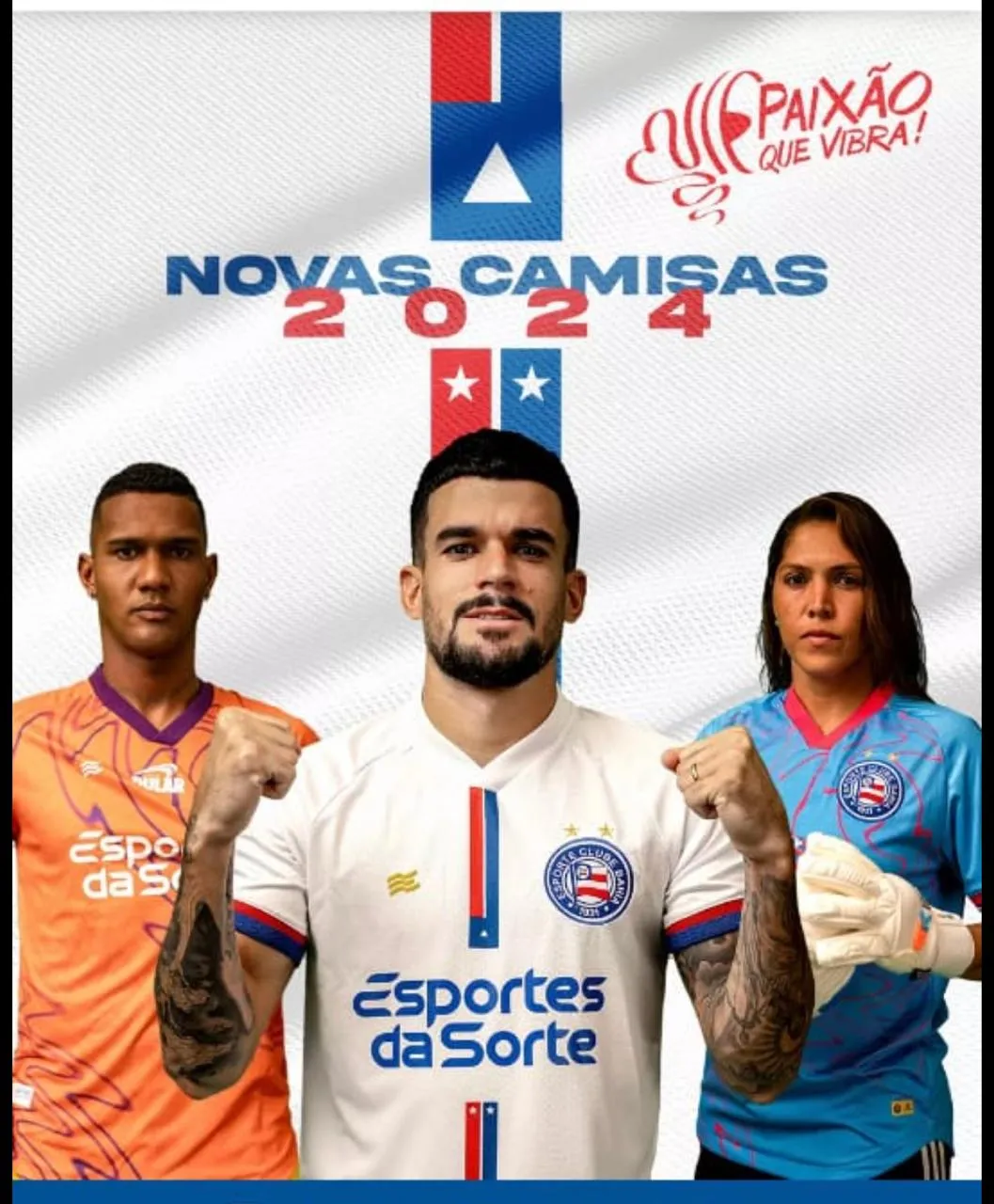 Novas camisas do Bahia