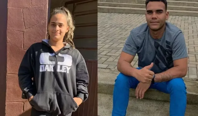 Juliene Ferreiras Lopes, 19 anos, e Lucas Ferreira Borges, 22